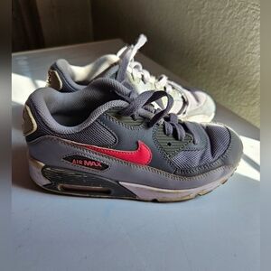NIKE AIR MAX 724856-007 Gray Pink Sneakers Size US 2Y EUR 33.5